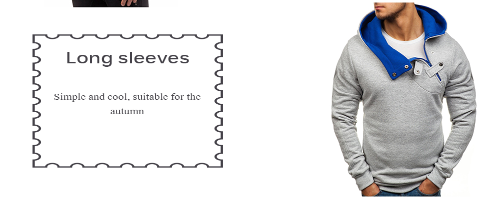 Creative Long Sleeve Plush Hoodies for Men