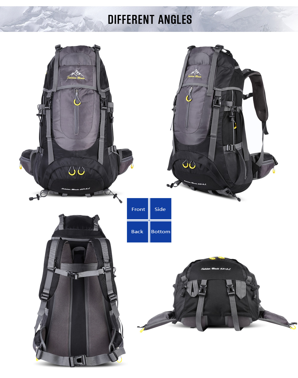 SOLDIERBLADE Large Capacity Outdoor Hiking Backpack