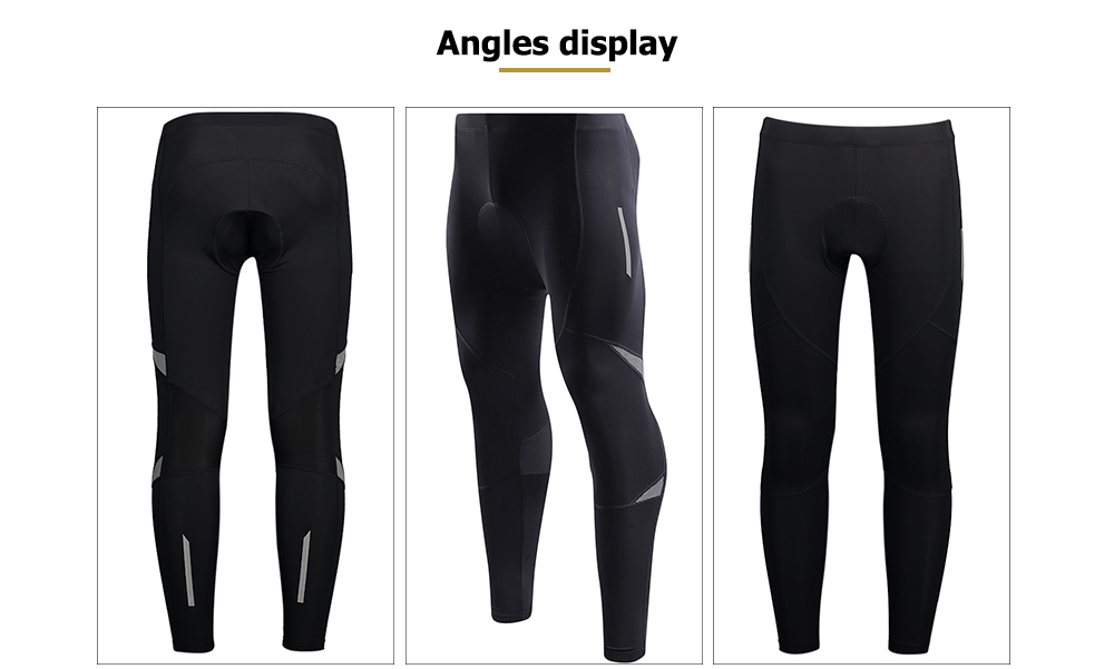 Men's Sports Compression Trousers Quick-dry Stretch Tight Padded Cycling Pants