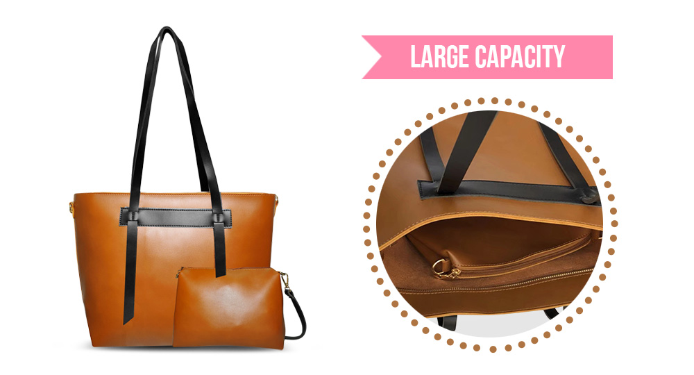 Fashion Casual Large Capacity Women Shoulder Bag Handbag Set