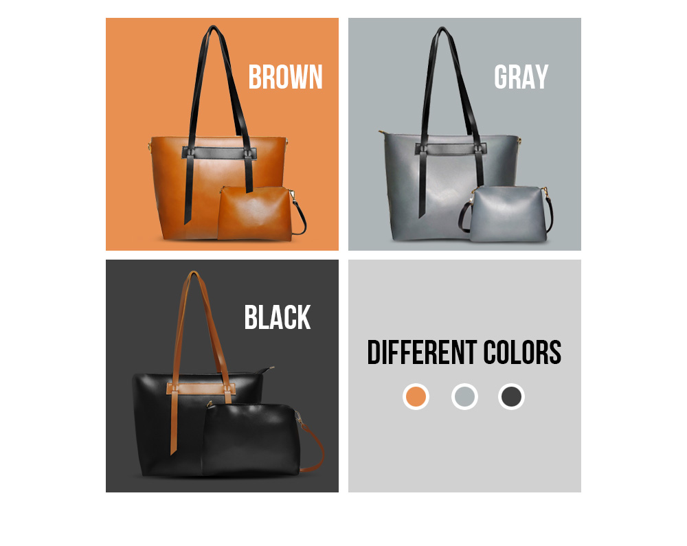 Fashion Casual Large Capacity Women Shoulder Bag Handbag Set