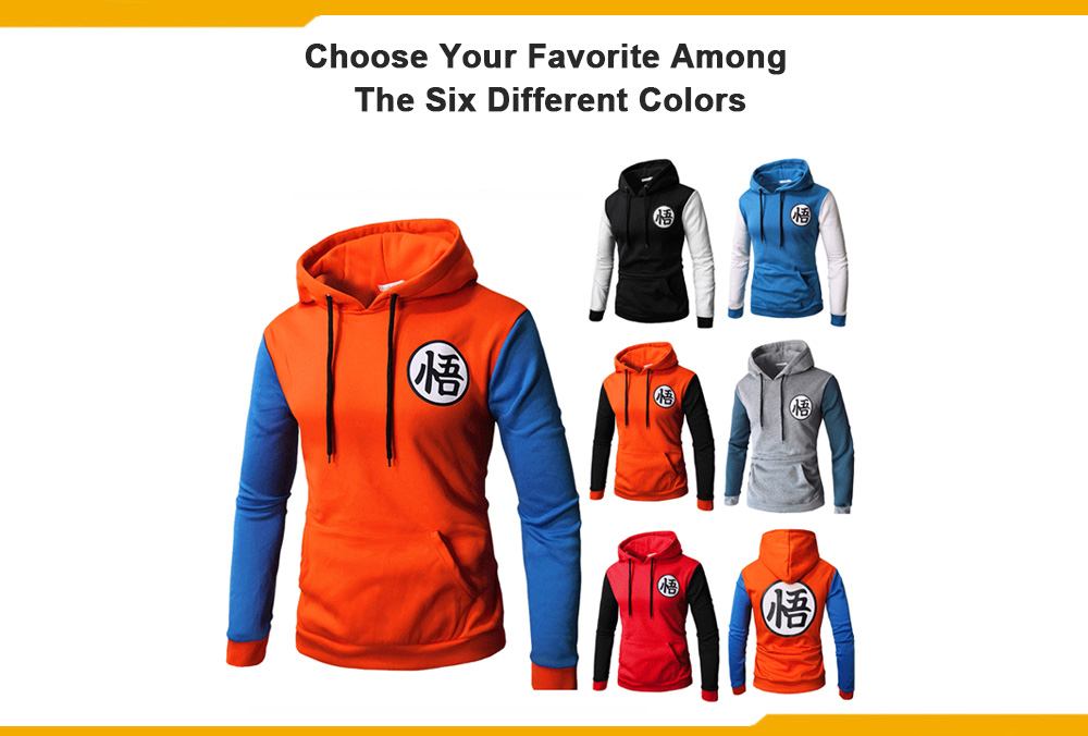 Contrast Color Baseball Casual Hoddie for Men