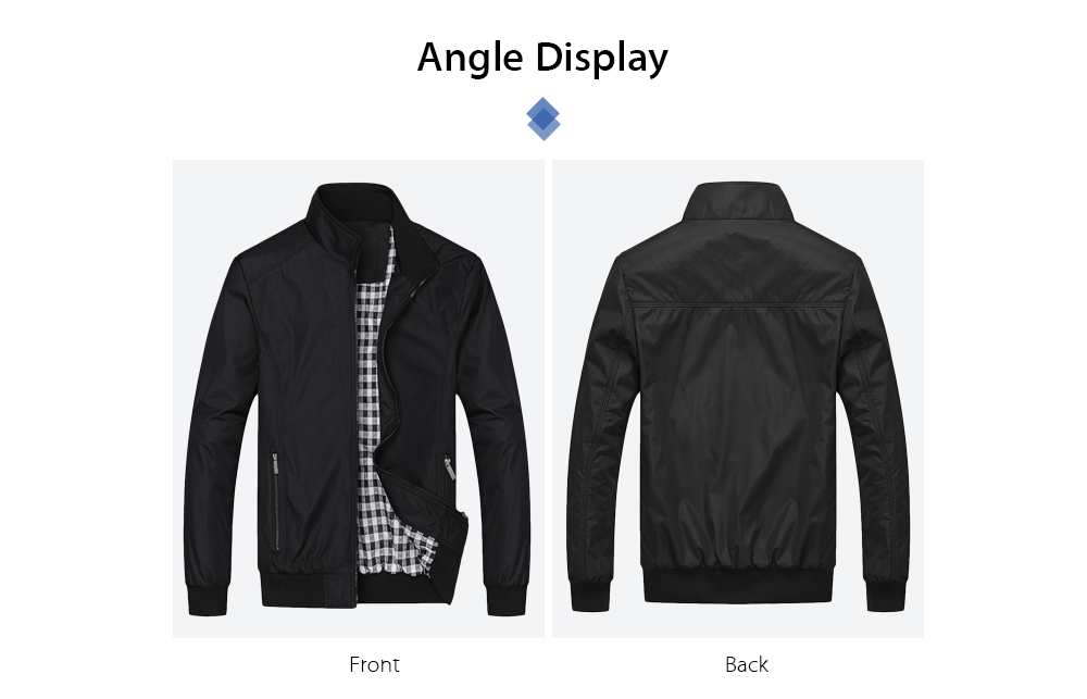 Men Casual Outdoor Windproof Sportswear Lightweight Jacket