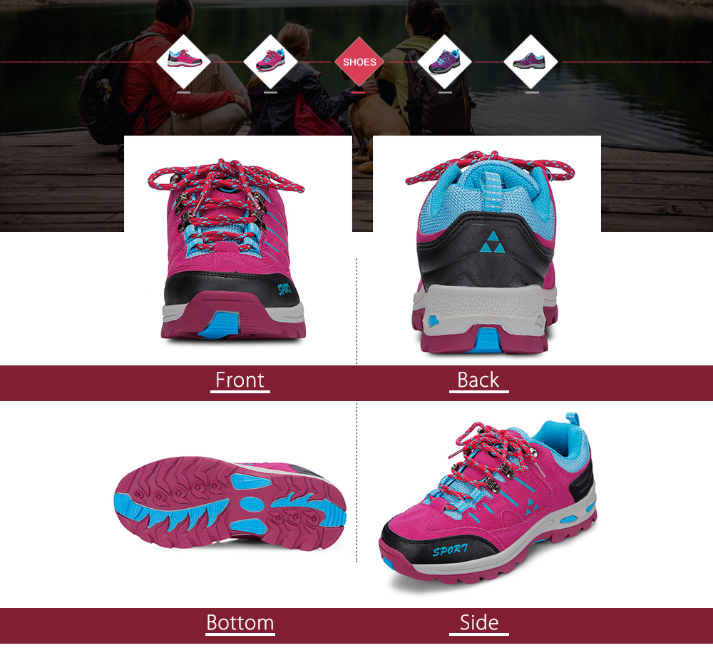 Women Casual Wear-resistant Outdoor Sneakers Running Travel Hiking Shoes