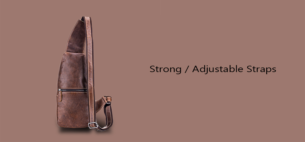 BULLCAPTAIN Genuine Leather Shoulder Bag for Men