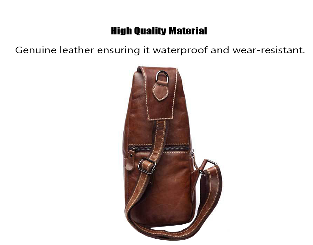 BULLCAPTAIN Genuine Leather Shoulder Bag for Men