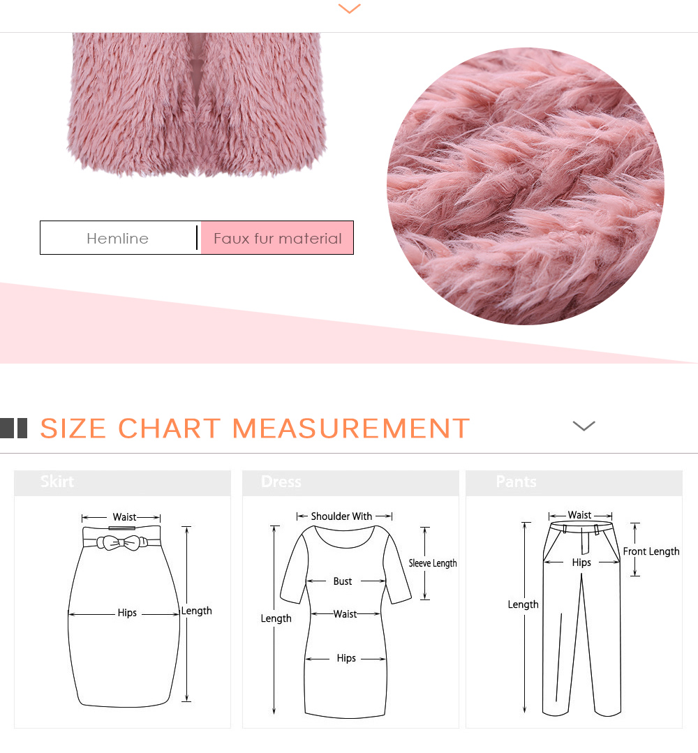 Turn-down Collar Long Sleeve Faux Fur Open Front Solid Color Women Overcoat