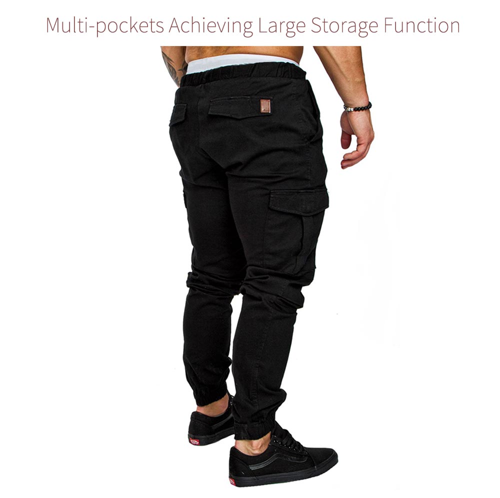 Men Casual Elastic Sports Trousers Large Size