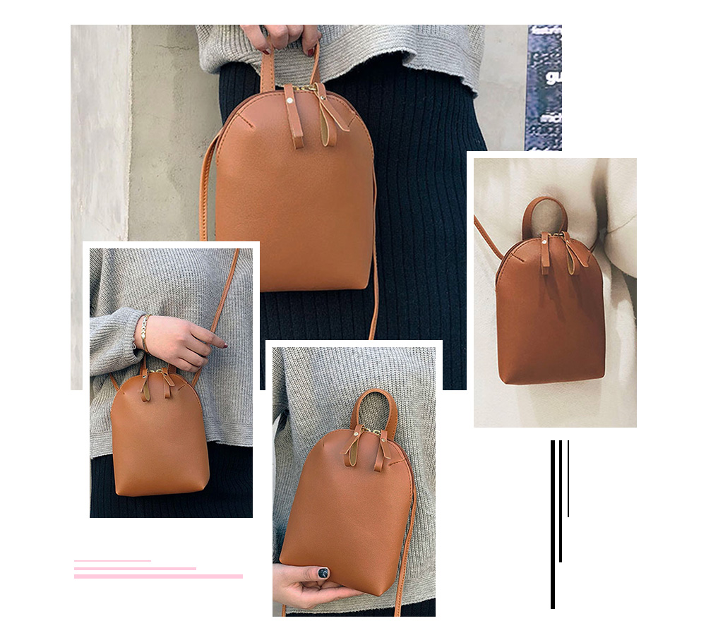 Guapabien Women Simple Portable Crossbody Bag