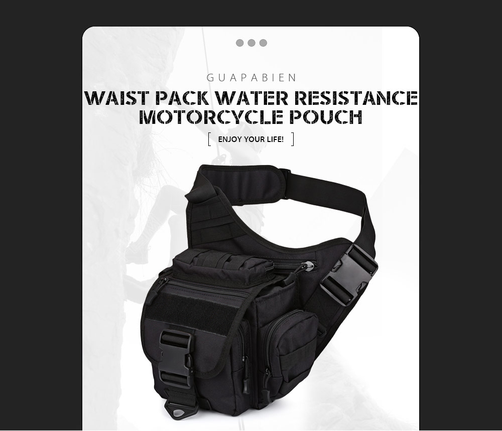 Men Waist Pack Water Resistance Motorcycle Pouch