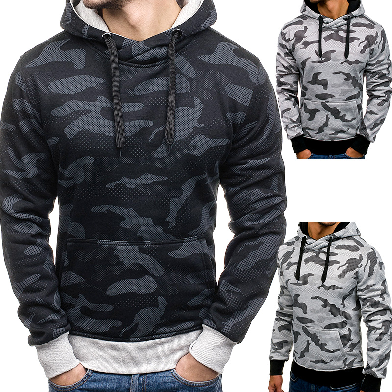 Pouch Pocket Camouflage Hoodie
