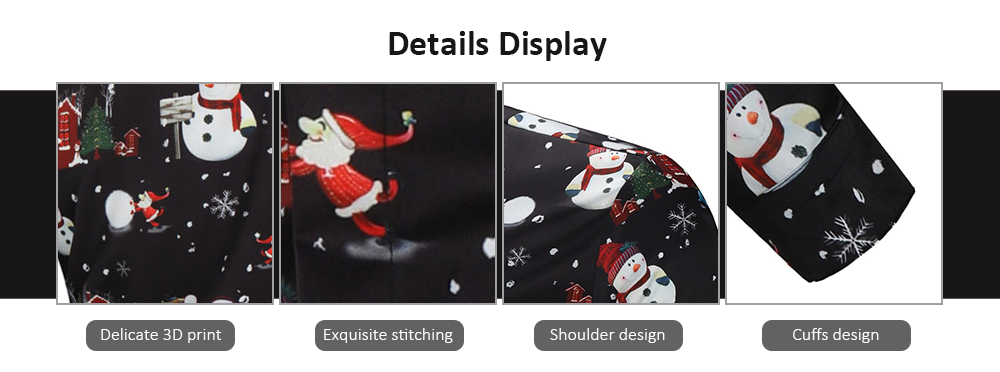 Christmas Snowmen Snowflakes Print Casual Shirt