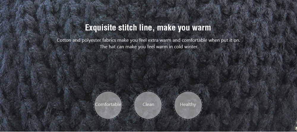 JAMONT Men's British Style Knitted Wool Hat Warm Beret for Autumn and Winter