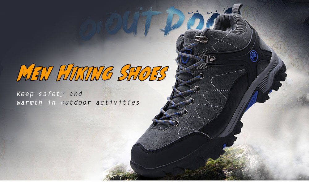 ZEACAVA New Trend Men's Hiking Outdoor Shoes - Gray - 3V92203529 Size EU 44