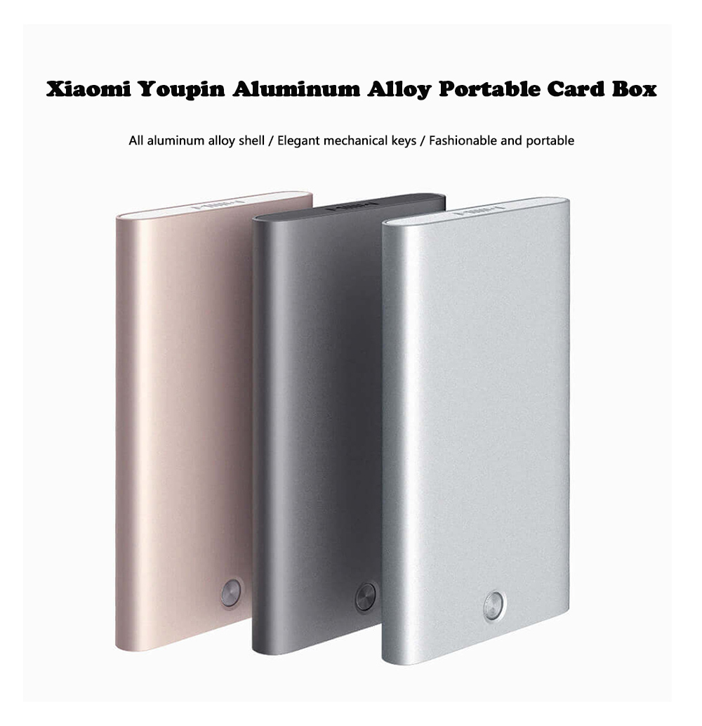 Xiaomi Youpin Aluminum Alloy Portable Card Box