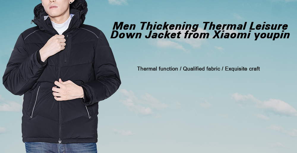 MITOWNLIFE Men Thickening Thermal Fashionable Leisure Down Jacket from Xiaomi youpin