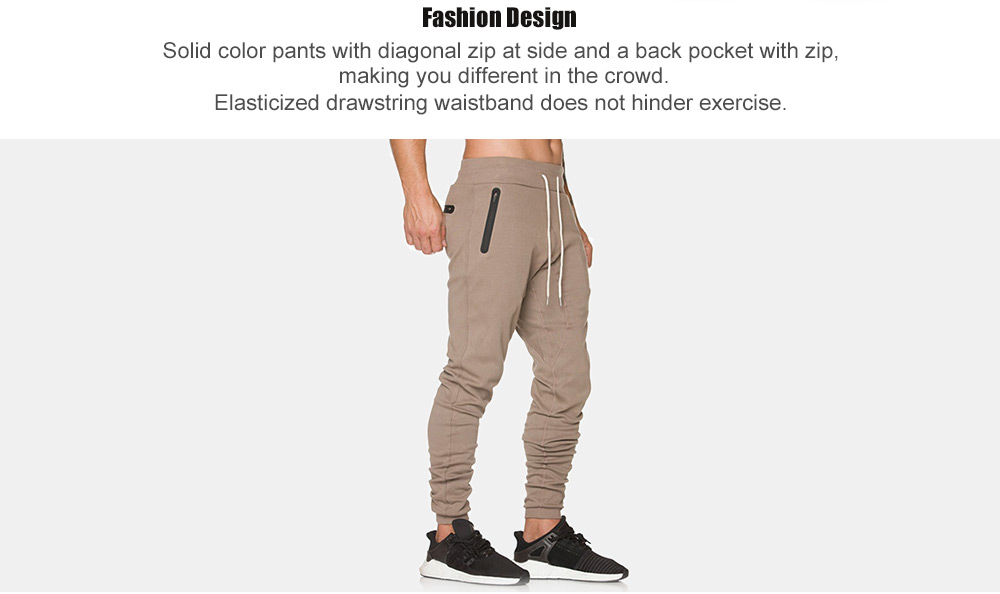 Male Comfortable Solid Color Pants