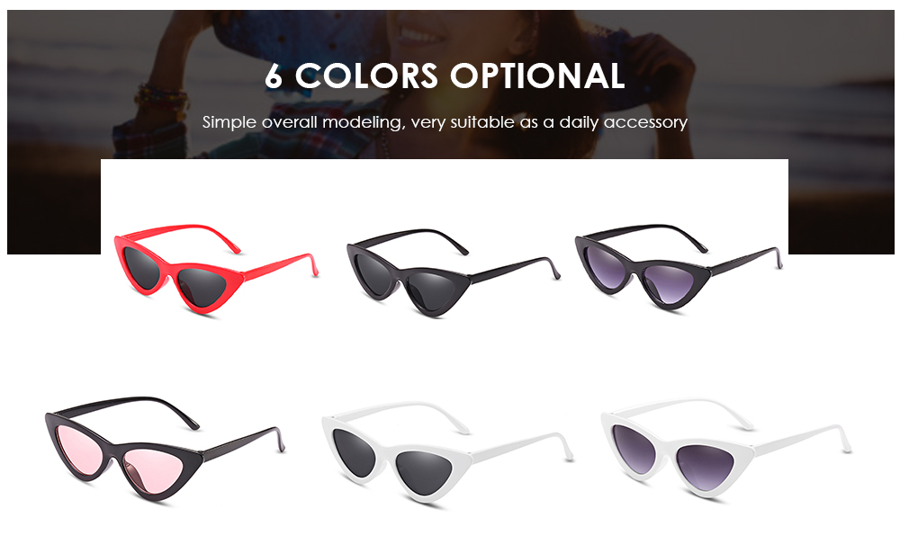 UV400 Cat Eye Small Triangle Sunglasses Eyewear Glasses for Women