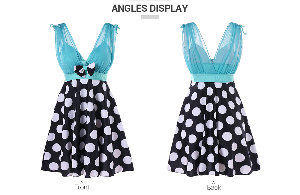 Polka Dot Empire Waisted Tankini