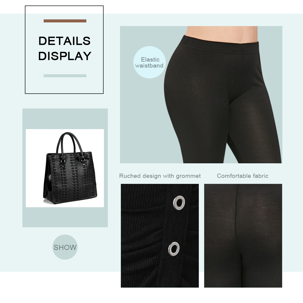 Plus Size Solid Color Leggings