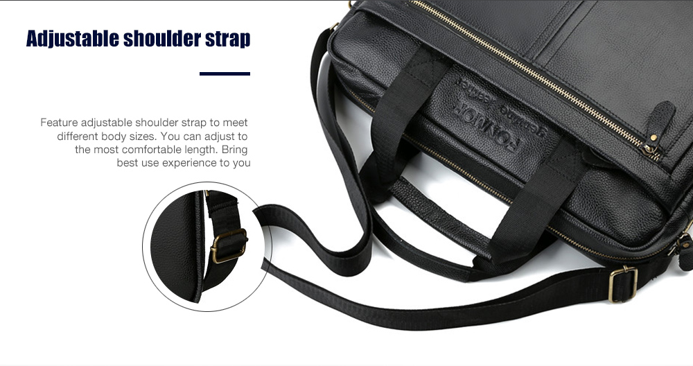 Men Briefcase Travel Shoulder Bags Genuine Leather Messenger Handbag