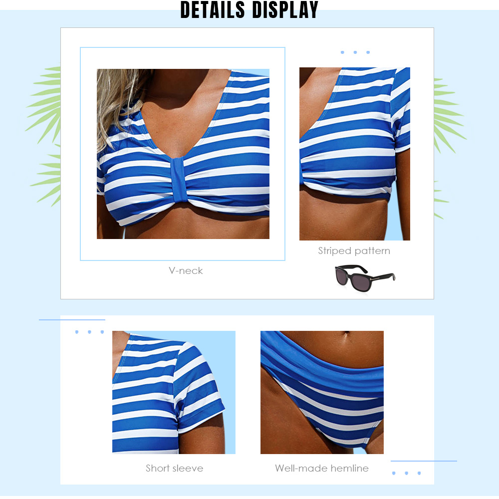 Padded Stripe Tankini Set