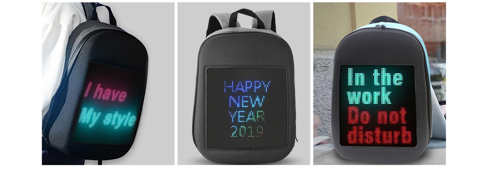 Fashion WIFI Version Smart Led Dynamic Backpack