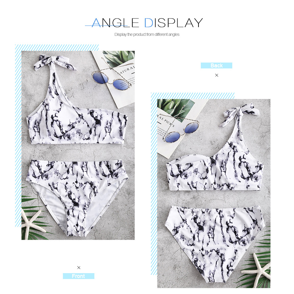 Tie Dye One Shoulder Bikini Sets