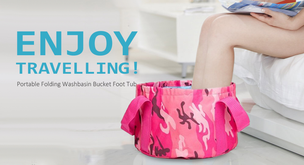 Portable Folding Washbasin Bucket Foot Tub for Travelling Washing