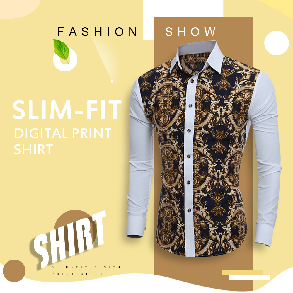 Slim-Fit Digital Print Shirt