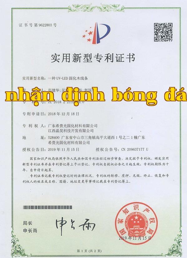 Giấy chứng nhận sáng chế kiểu dáng công nghiệp