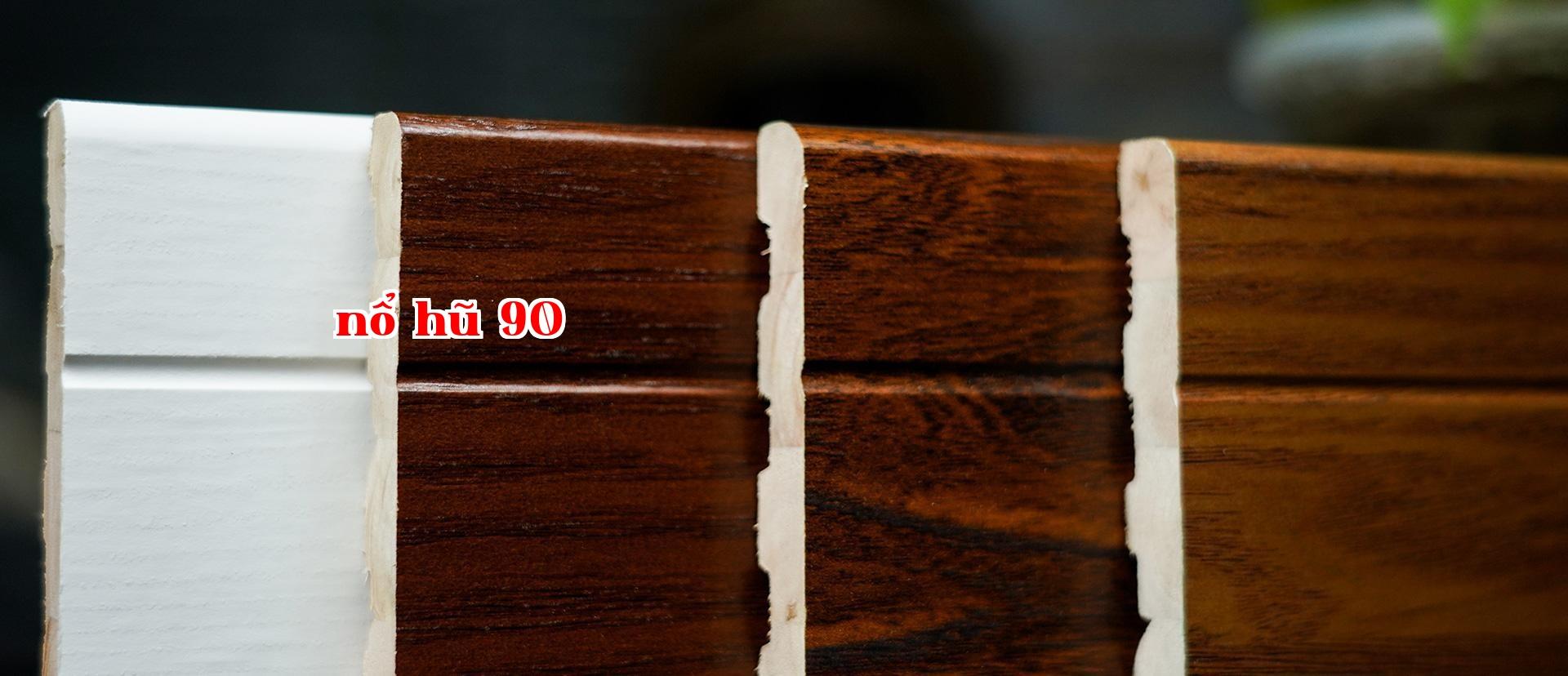 Tấm chân tường bọc gỗ keo - Dòng G