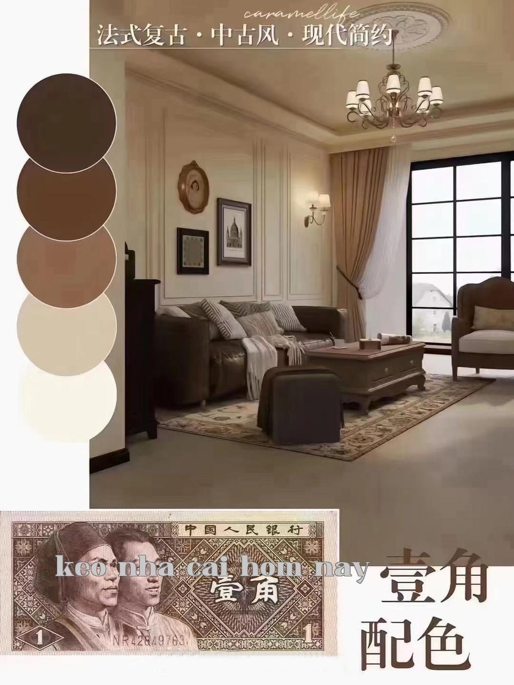 Phong cách trang trí màu sắc nhân dân tệ bạn thích mẫu nào